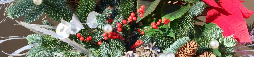 Navidad, regalar flores, centros navideños